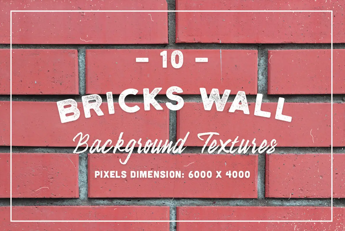 10 Bricks Wall Background Textures