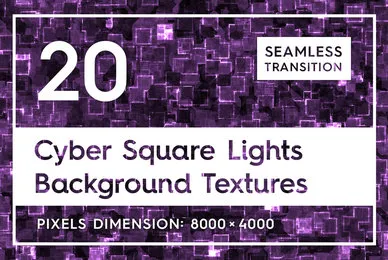 20 Cyber Square Lights Backgrounds