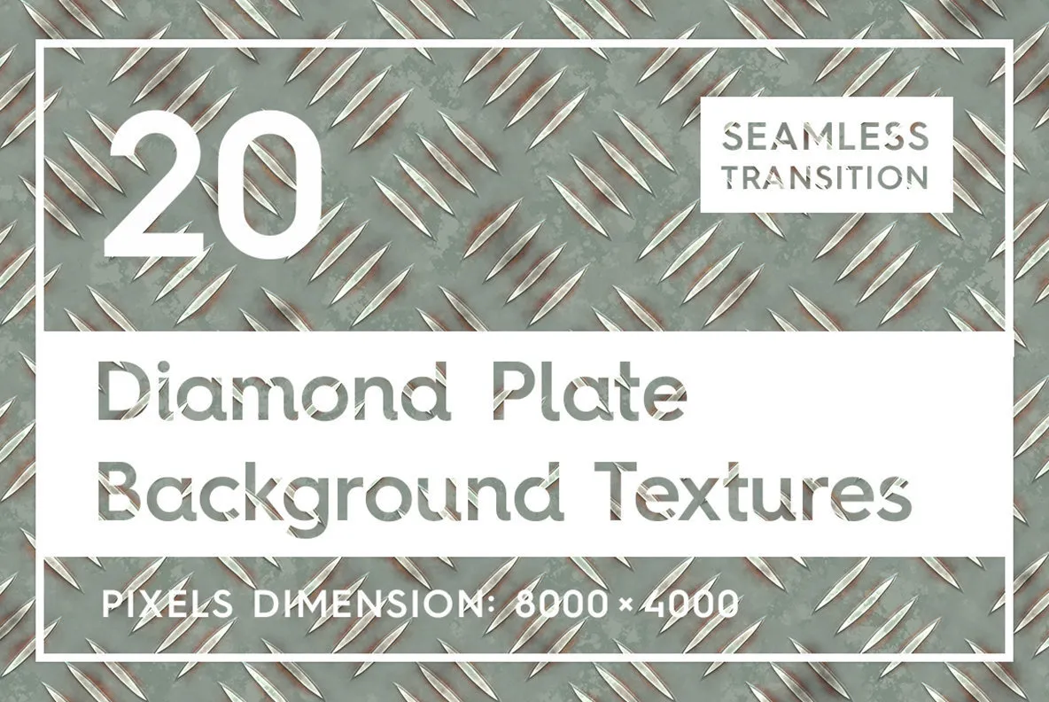 20 Diamond Plate Background Textures