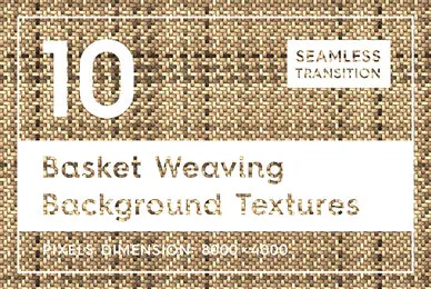 10 Basket Weaving Background Textures