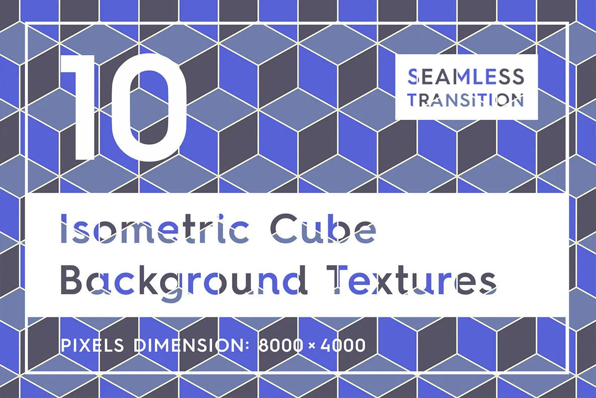 10 Isometric 3D Cubes Backgrounds