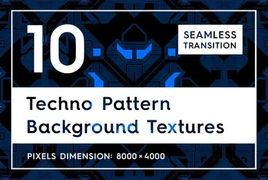 10 Techno Pattern Backgrounds