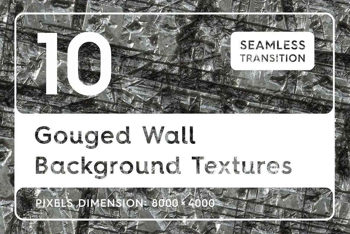 10 Gouged Wall Background Textures