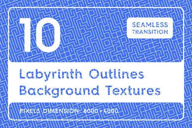 10 Labyrinth Outlines Backgrounds