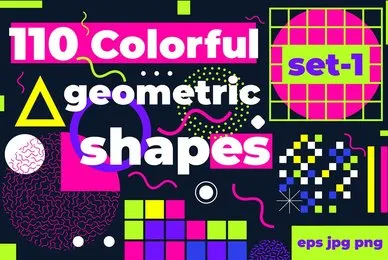 110 Colorful Geometric Shapes