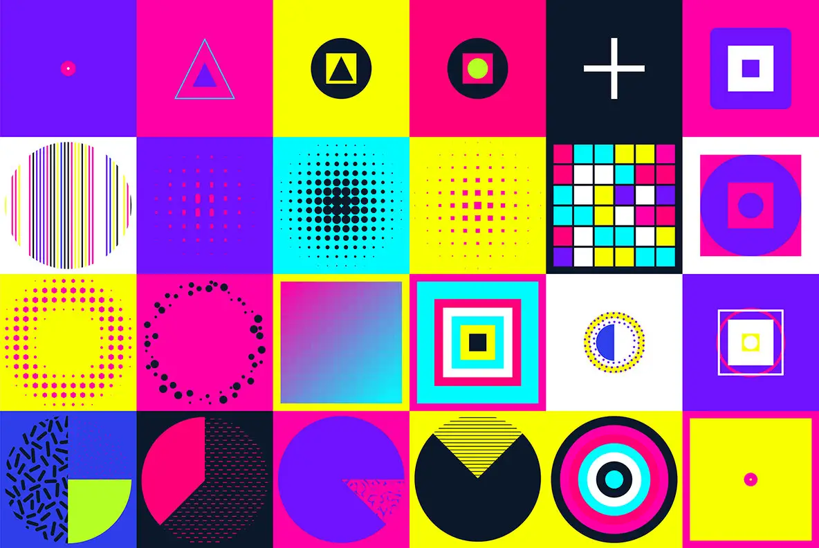 110 Colorful Geometric Shapes Graphics - YouWorkForThem