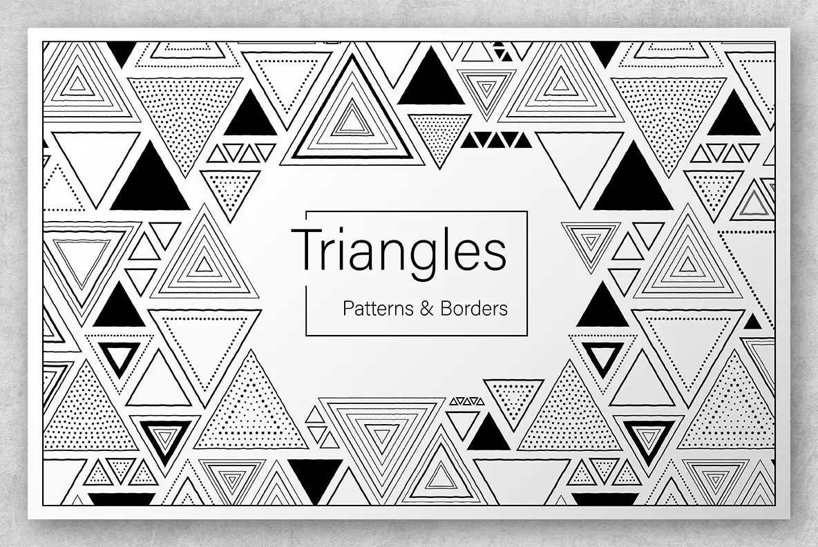 Triangles Patterns & Borders