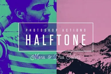 Halftone Mono  Duo Colors
