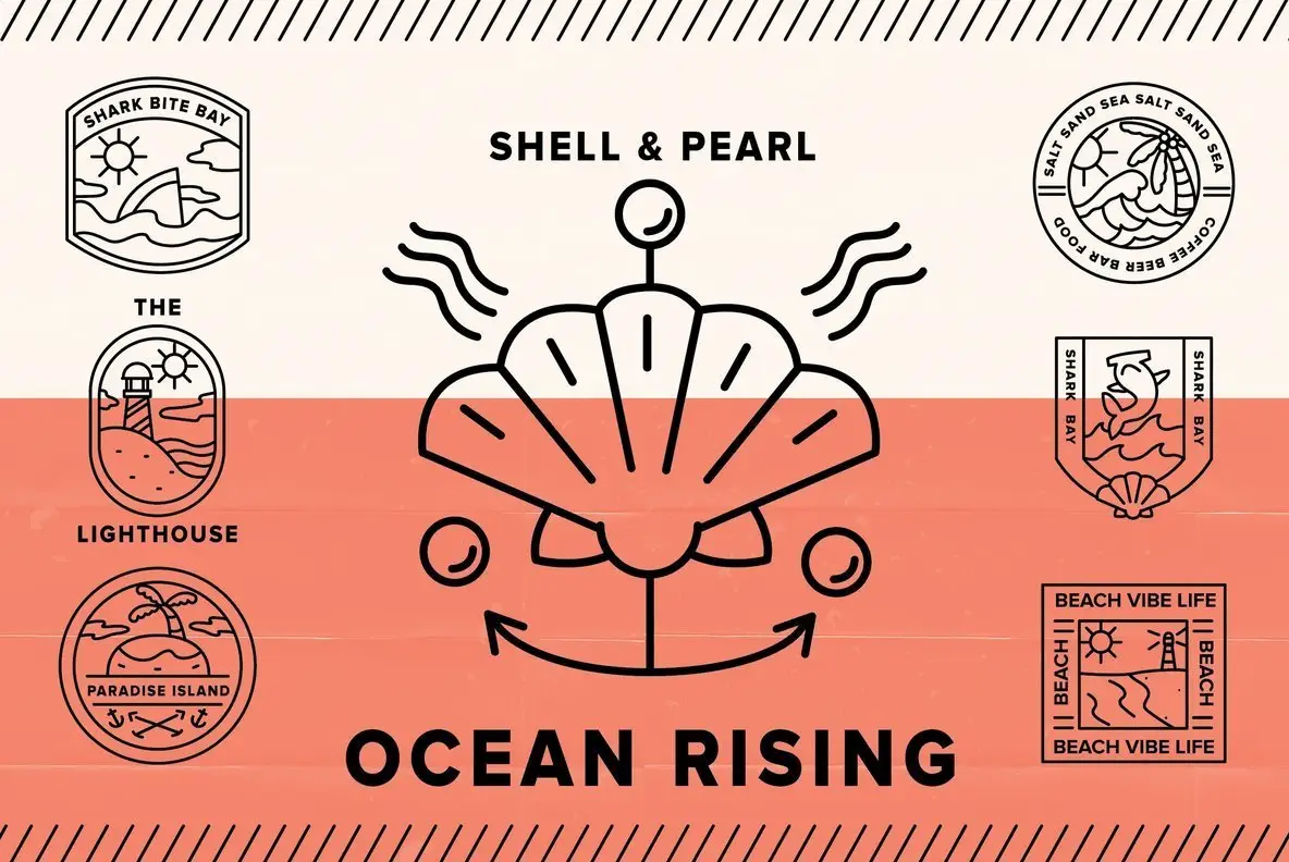 Ocean Rising (Logo Mockups)