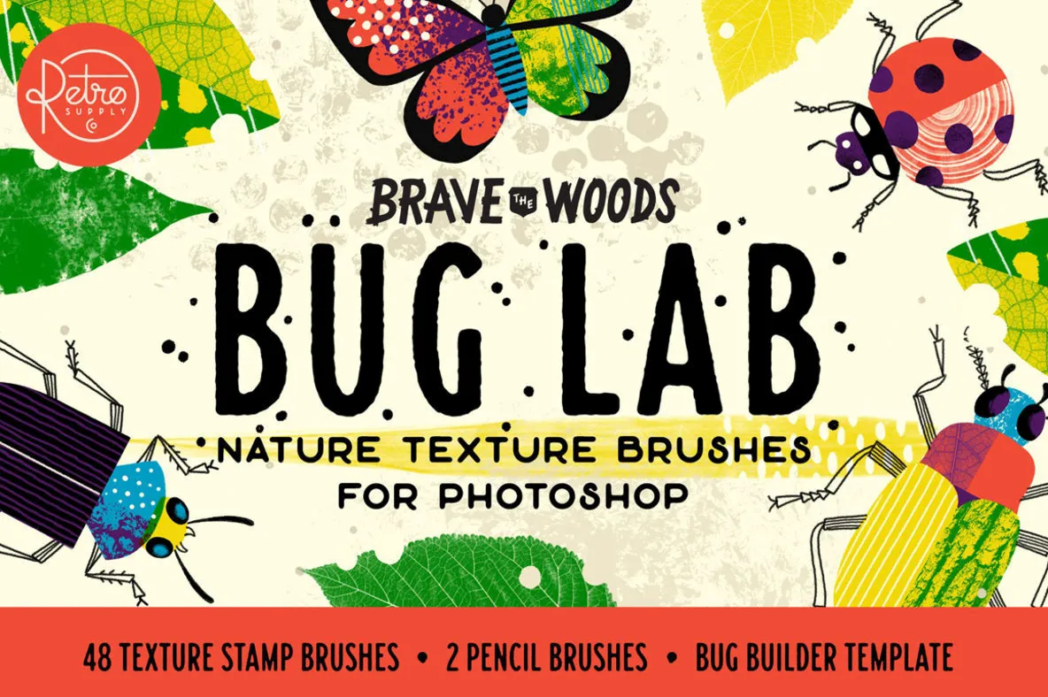 Bug Lab - Nature Texture Brushes for Photoshop