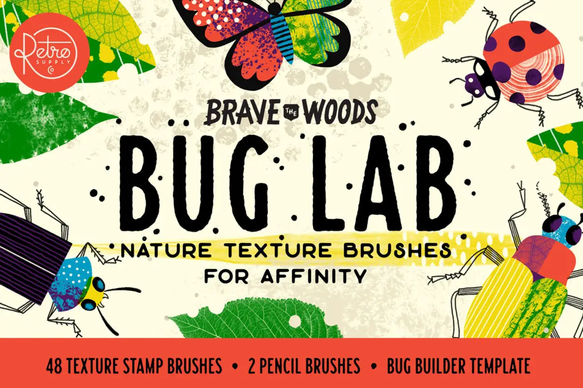 Bug Lab - Nature Texture Brushes for Affinity