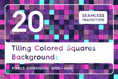 20 Tiling Colored Square Backgrounds