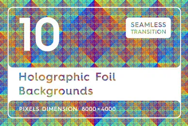 10 Holographic Foil Backgrounds