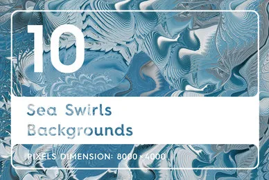 10 Sea Swirls Backgrounds Textures