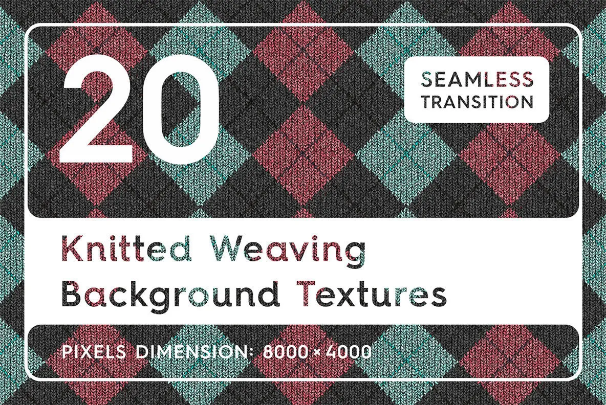 20 Knitted Weaving Background Textures