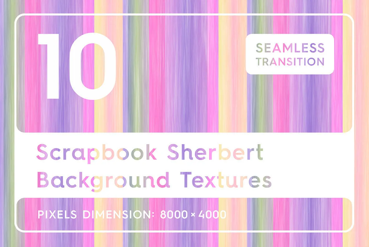 10 Scrapbook Sherbert Background Textures