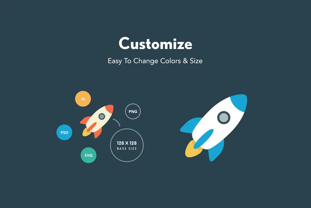 Basic Flat Icon Set Graphics - YouWorkForThem