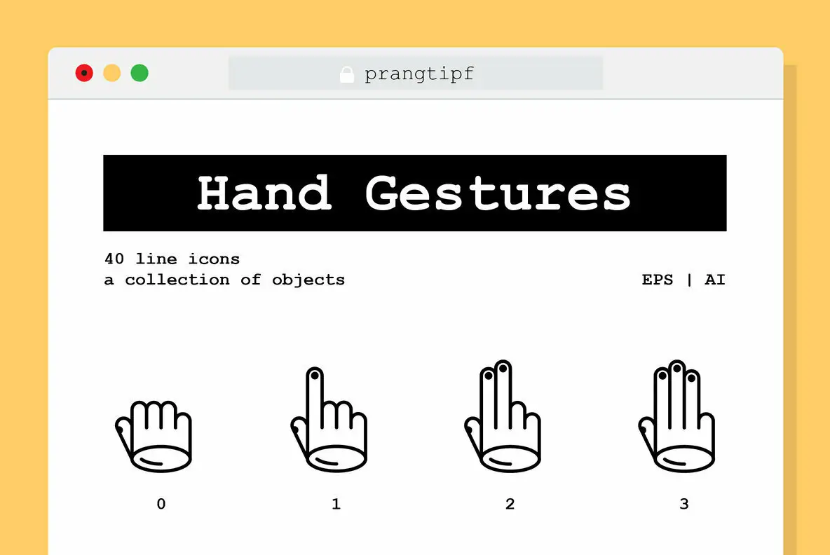 Hand Gestures Icons