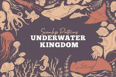 Underwater Kingdom Vector Patterns