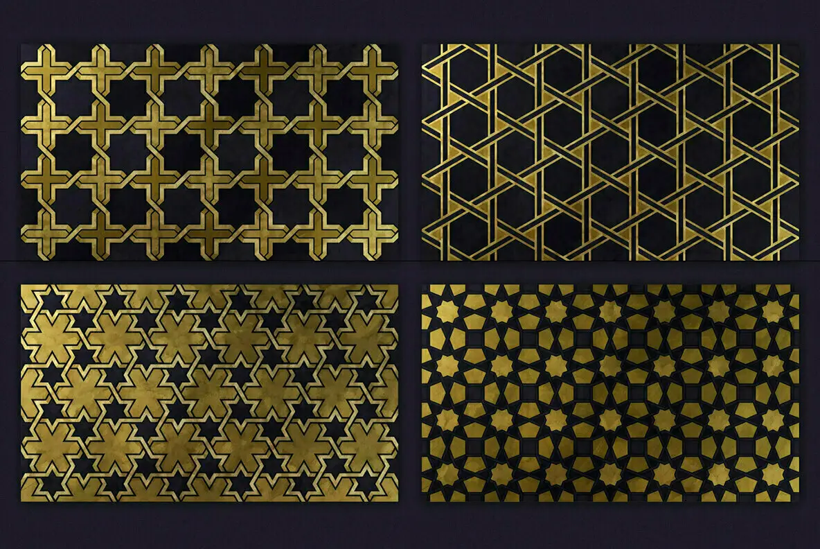 Oriental Backgrounds – 200 Decorative Patterns Font - Fontpath