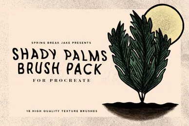 Shady Palms Texture Brushes for Procreate
