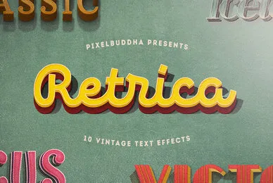 Retrica   Vintage Text Effects Pack
