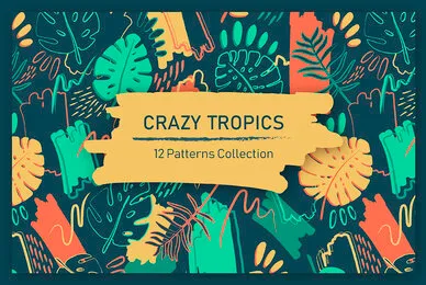 Crazy Tropics 12 Patterns Collection