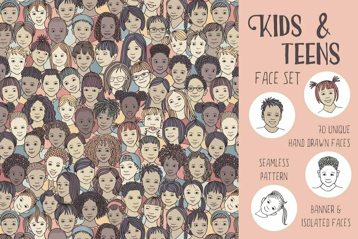 Kids & Teens Face Set
