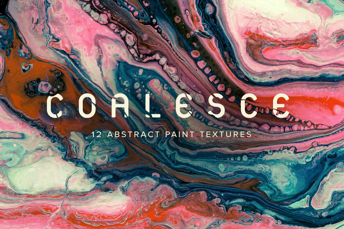 Coalesce – 12 Abstract Paint Textures