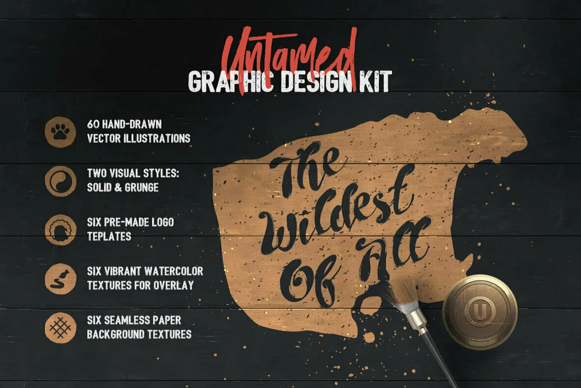 Untamed Graphic Design Kit