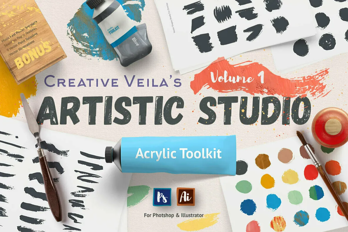 Artistic Studio Acrylic Toolkit