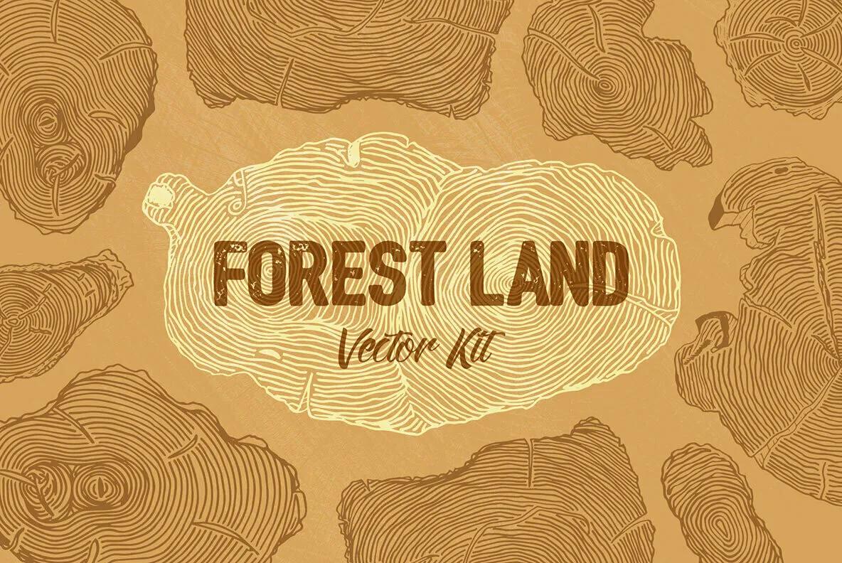 Forest Land Vector Kit