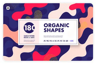 Organic Shapes     100 Seamless Textures