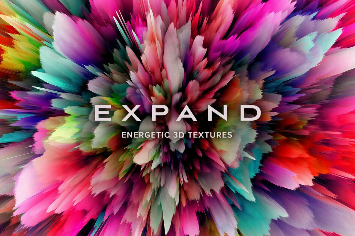 Expand—15 Energetic 3D Textures