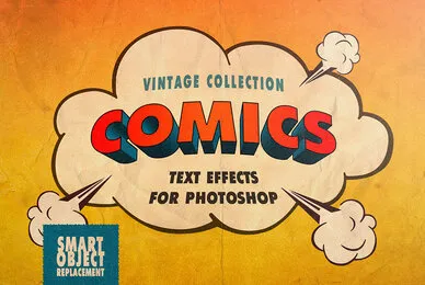 Vintage Comics Text Effects