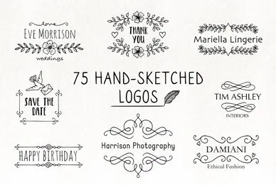 75 Hand Sketched Logos