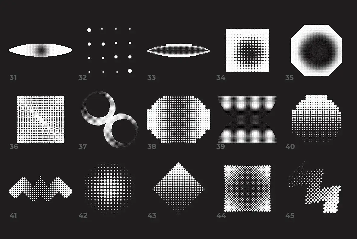 60 Vector Halftones Part 2 Graphics - YouWorkForThem