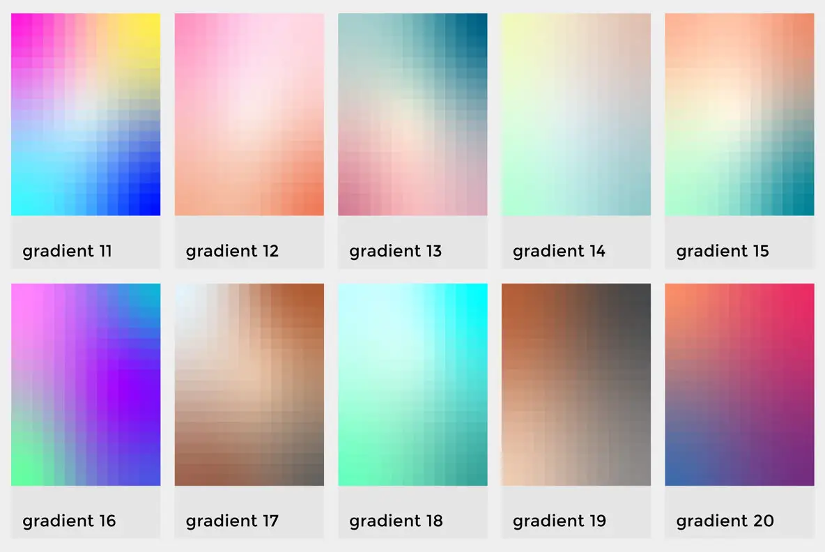 Gradient Blocks Graphics - YouWorkForThem