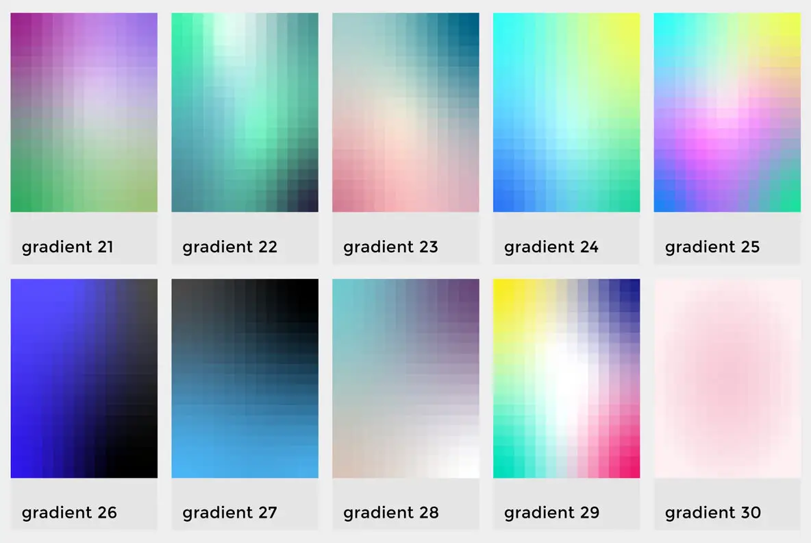Gradient Blocks Graphics - YouWorkForThem