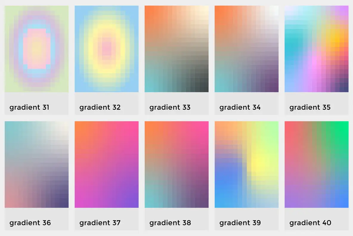 Gradient Blocks Graphics - YouWorkForThem