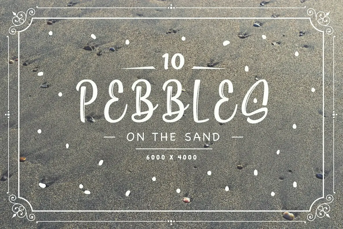 10 Pebbles on the Sand Backgrounds