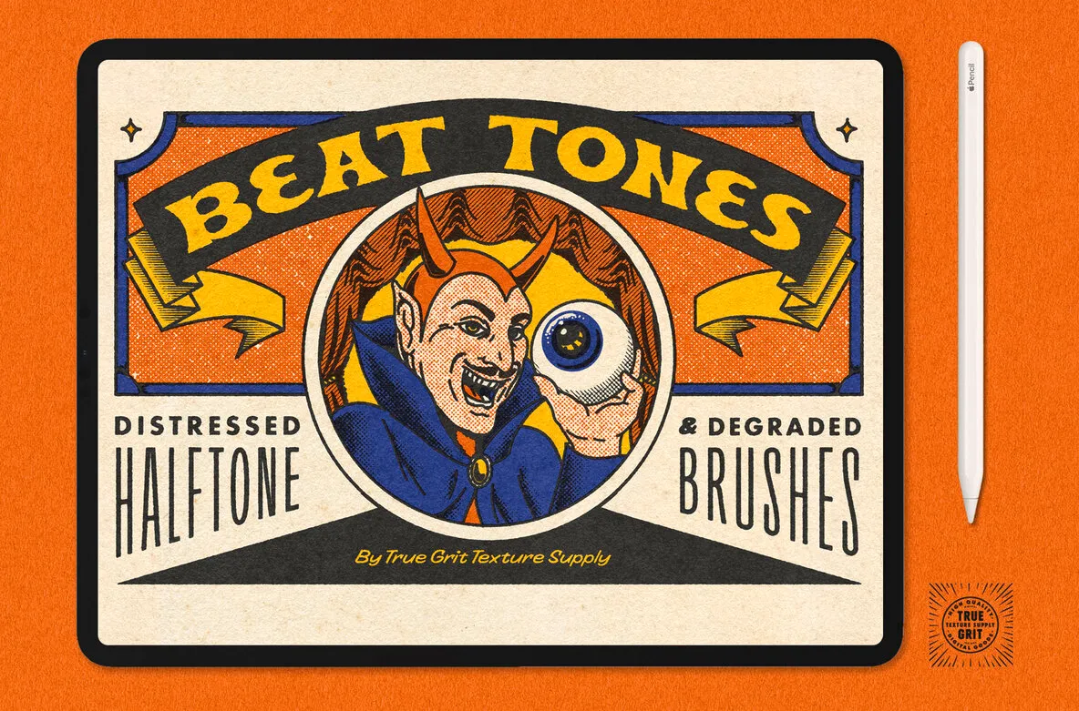 Beat Tones Halftone Brushes For Procreate