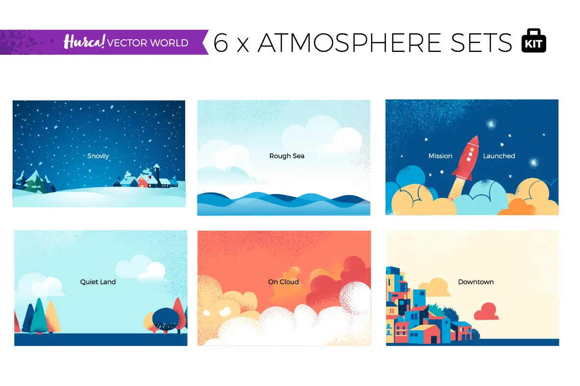 Vector World Complete Collection Illustrations - YouWorkForThem