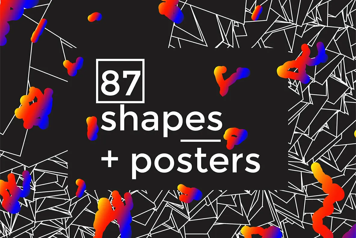 Cosmic Geometry 87 Shapes Posters