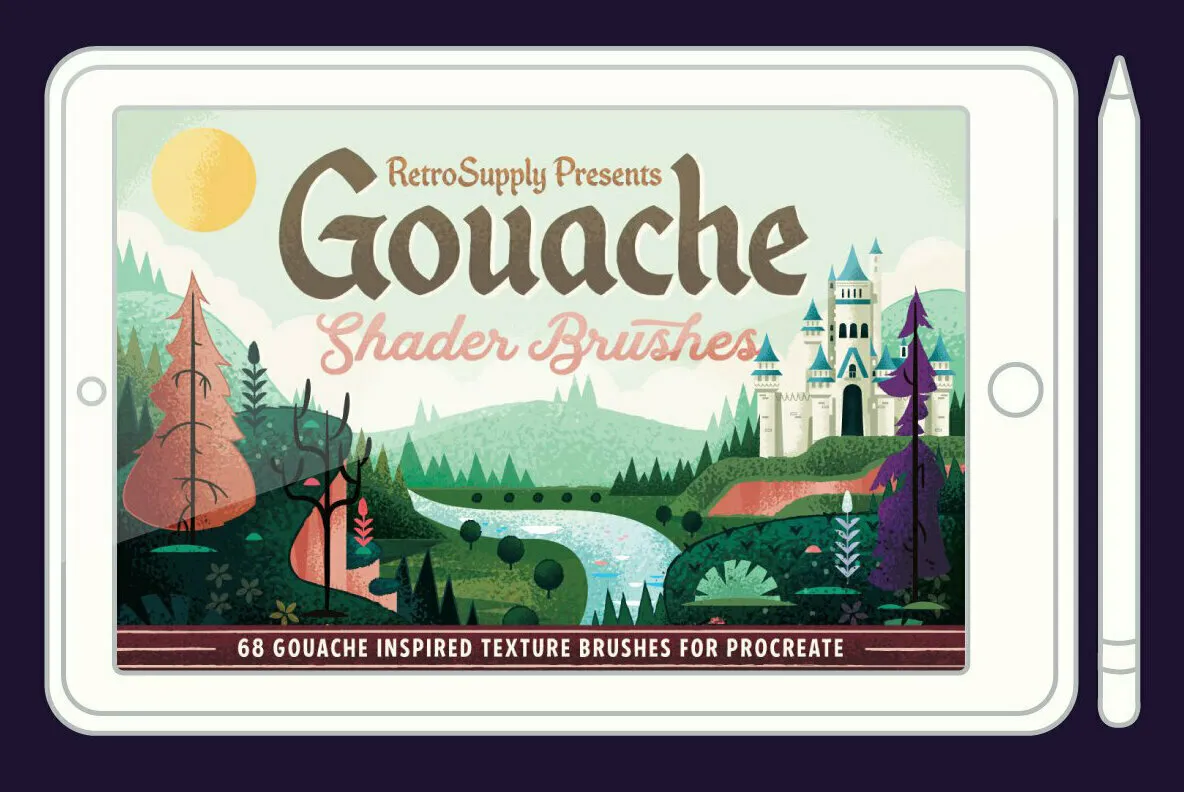 Photoshop Gouache Brushes Collection - YouWorkForThem