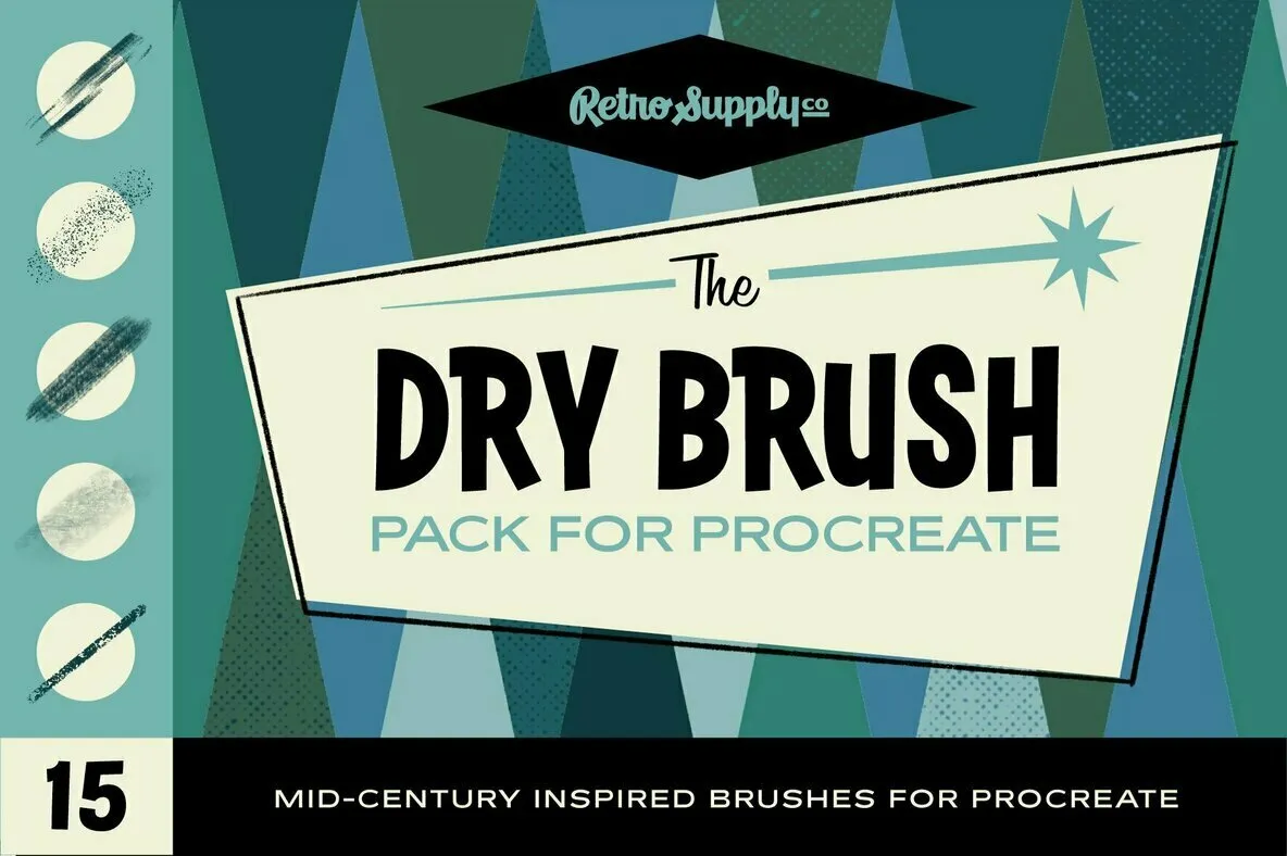 The Dry Brush Pack for Procreate