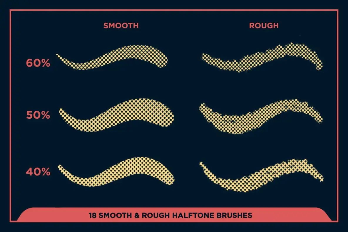 Black Magic Halftones - Halftone Brushes for Procreate - YouWorkForThem