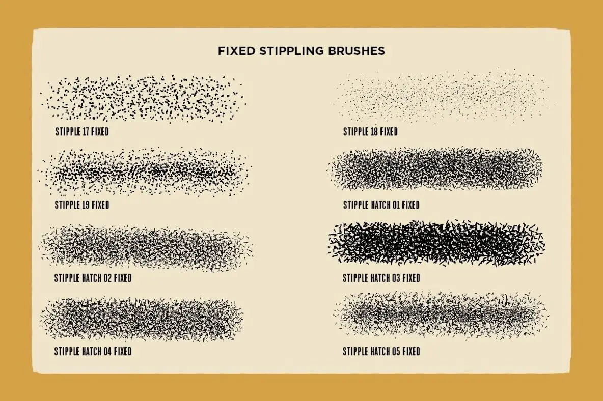 Drunk Sailor Stippling Brushes for Procreate - YouWorkForThem