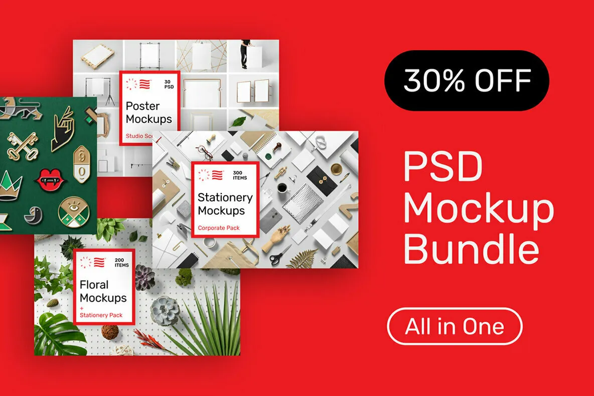 Mockup Bundle Pack - All in One