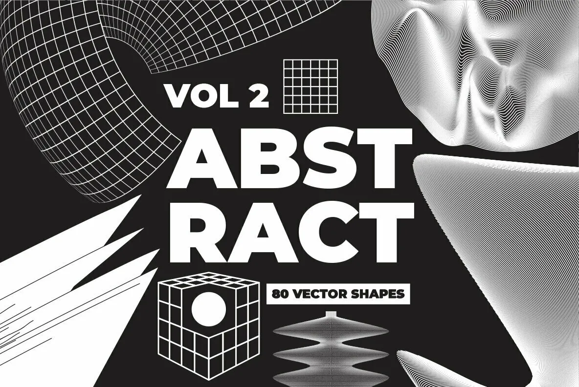 80 Vector Abstract Shapes Vol.2